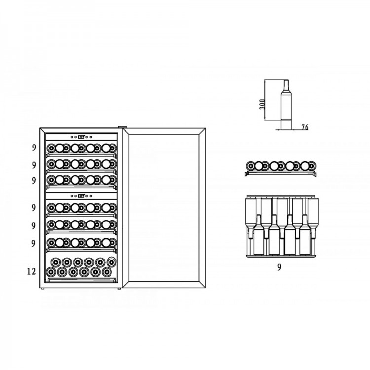 Холодильник винный CASO WineComfort 660 Smart