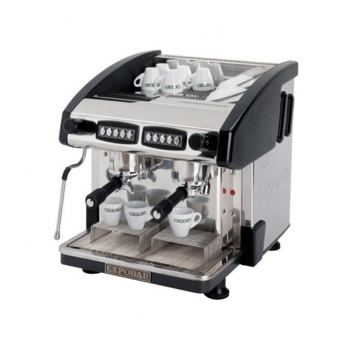 Кофемашина Expobar New Elegance Mini Control 2 GR Black под высокие стаканы Автоматическая кофемашина Expobar New Elegance Mini Control 2 GR Black используется в домашних условиях, на предприятиях общественного питания и торговли для приготовления кофе эспрессо, капучино или латте. Модель оснащена встроенным паровым краном для вспенивания молока. Бойлер выполнен из меди.