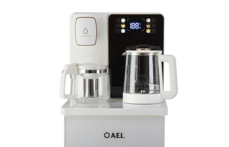 Кулер с чайным столиком Тиабар AEL TB23a-LD white