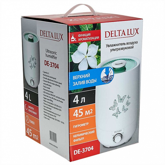 Увлажнитель воздуха DELTA LUX DE-3704 мятный