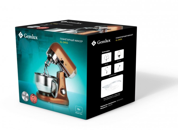 Планетарный миксер GEMLUX GL-SM5G