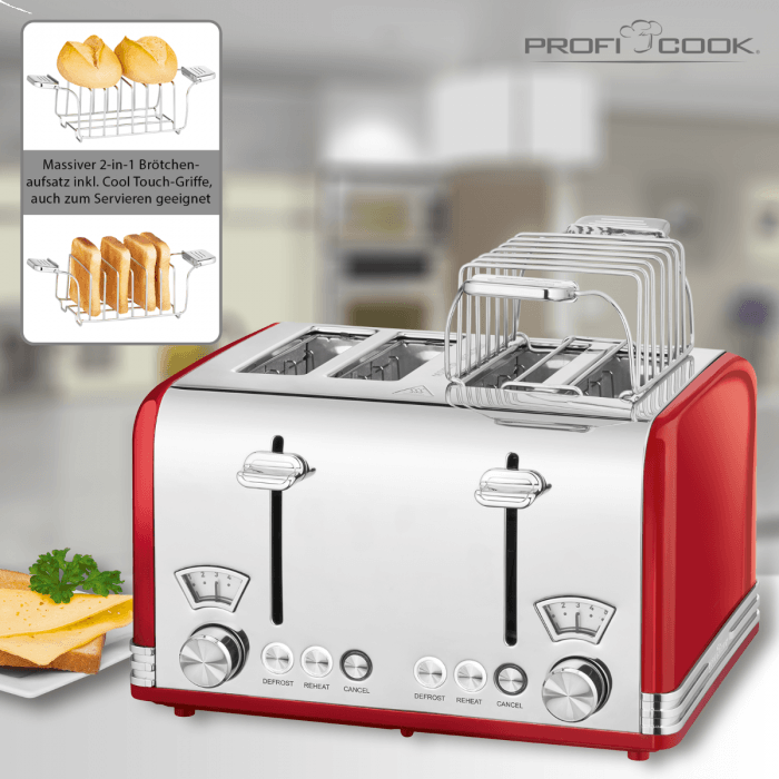 Тостер Profi Cook PC-TA 1194 rot