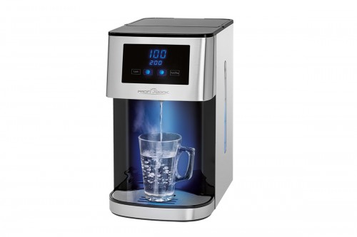 Диспенсер горячей воды Profi Cook PC-HWS 1145 Экономия электроэнергии до 50% по сравнению с обычными чайниками
Вода температурой 100 ° C через 5 секунд — затем через 3 секунды
Выбор температуры 55 ° C / 65 ° C / 75 ° C / 85 ° C / 100 ° C