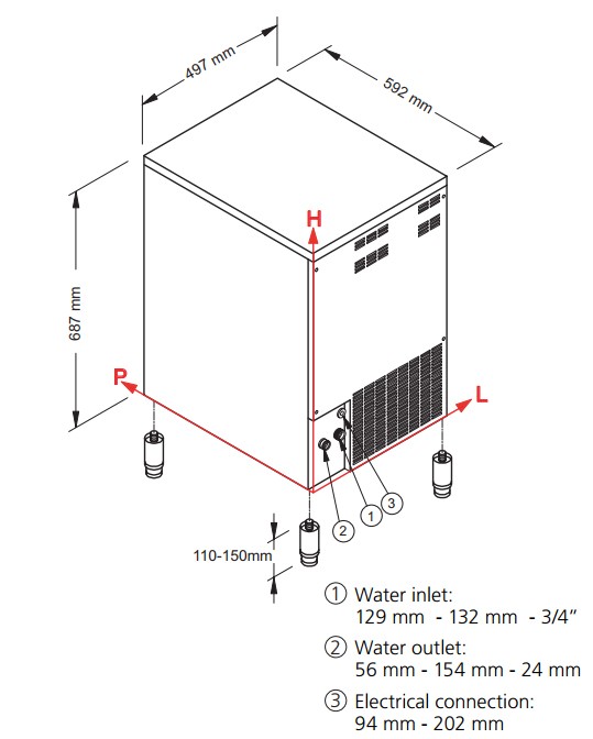 Льдогенератор NTF SL 70A R