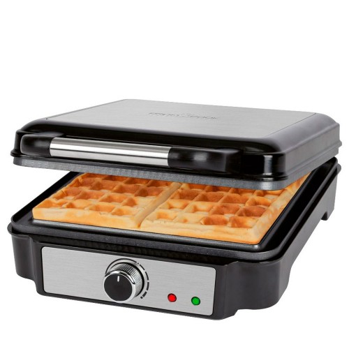 Вафельница Profi Cook PC-WA 1241 inox Бельгийские вафли/4 квадратные вафли/Мощность 1200 Вт/Вафельница для выпечки традиционных бельгийских вафель