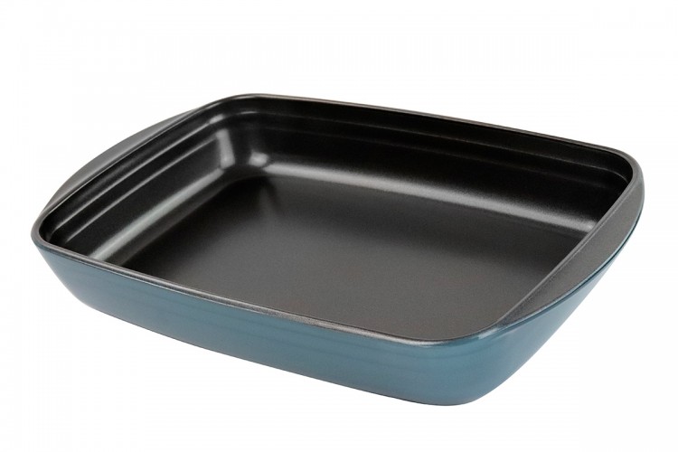 Форма для выпечки Vitrinor прямоугольная голубая 31*21*5