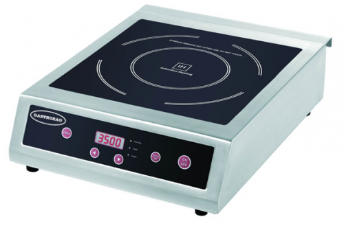 Плита GASTRORAG TZ BT-350A электрическая, настольная, индукционная, 1 зона нагрева, кнопочное управление, 10 уровней мощности (500-3500 Вт), рабочая температура 60-240оС, электронный таймер 0-180 мин