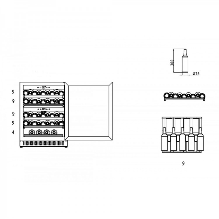 Холодильник винный CASO WineChef Pro 40 black