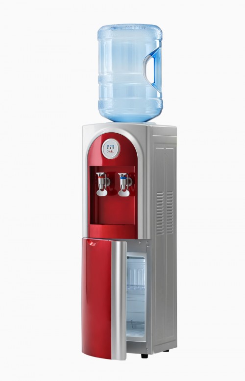Кулер для воды LD-AEL-123C Red Кулер со шкафчиком для хранения. Удобные краны. Электронный тип охладжения