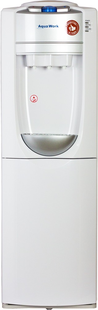 Кулер для воды Aqua Work D712-S-W кулер с электронным охлаждением и шкафчиком для хранения, 3 клавиши