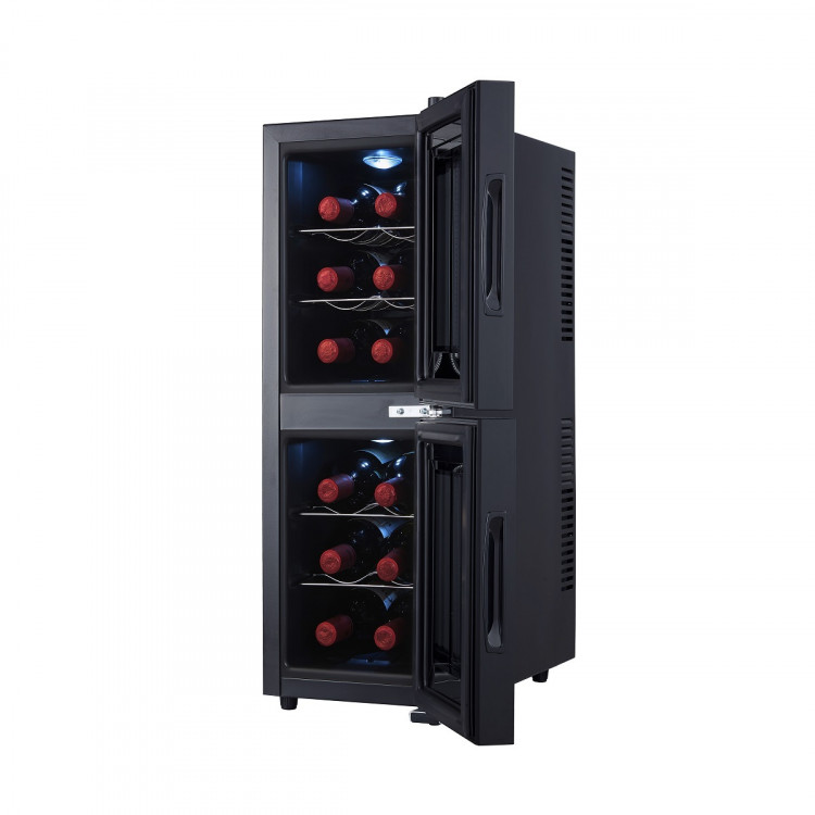 CellarPrivate винный шкаф двухзонный на 12 бутылок (CP012-2E)