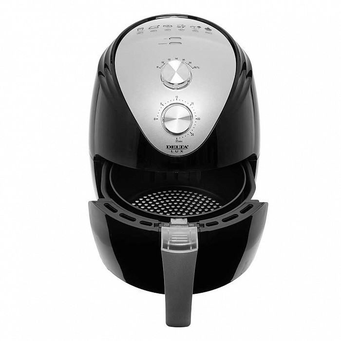 Аэрофритюрница DELTA LUX DE-6101 черная