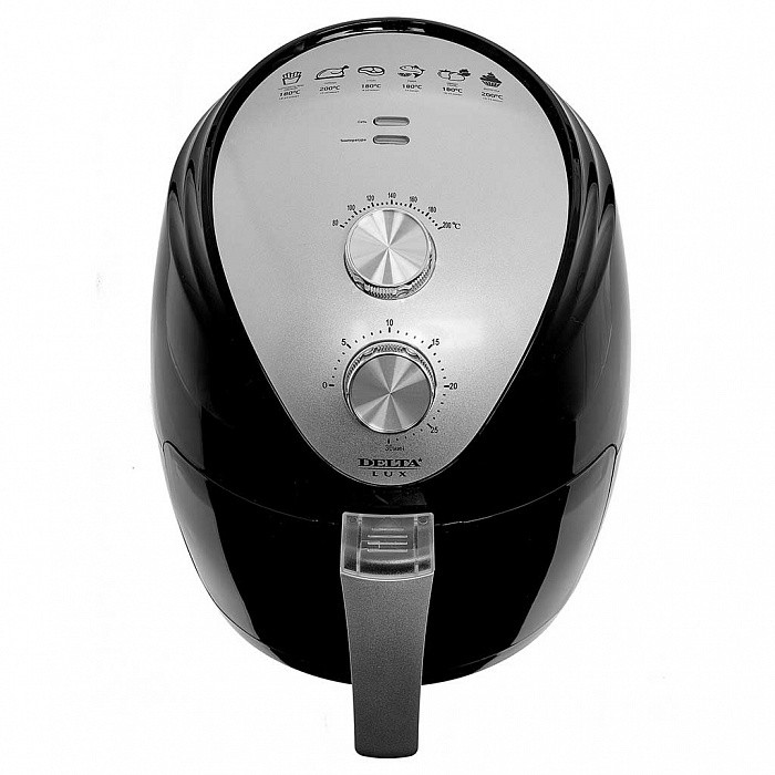 Аэрофритюрница DELTA LUX DE-6101 черная