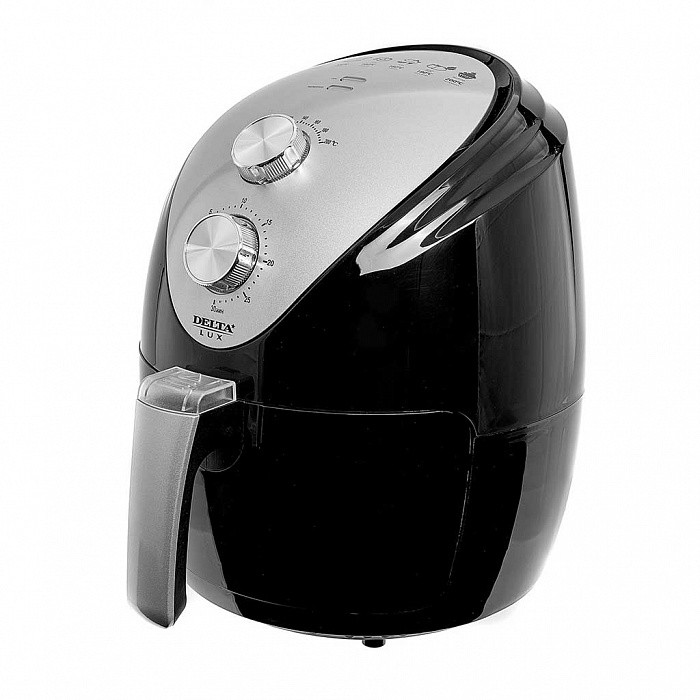 Аэрофритюрница DELTA LUX DE-6101 черная