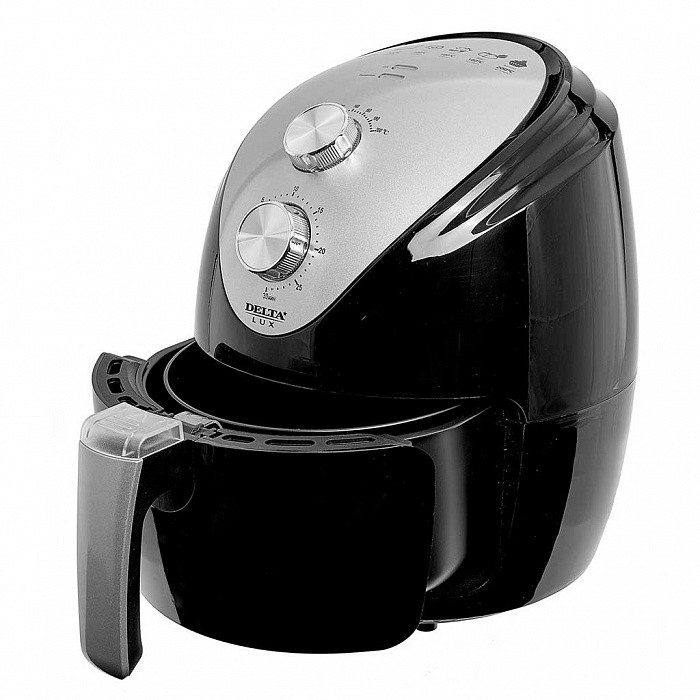 Аэрофритюрница DELTA LUX DE-6101 черная