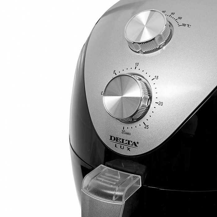 Аэрофритюрница DELTA LUX DE-6101 черная