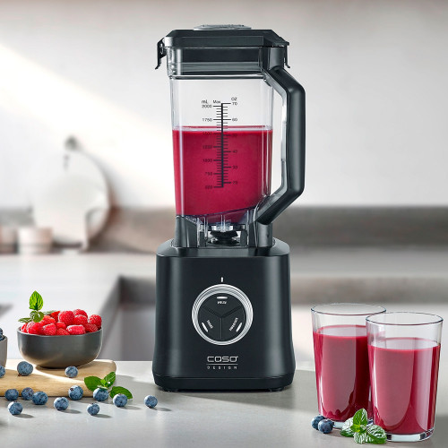 Блендер CASO Power Blender B 2000 Объём чаши 2 л30000 об/мин/Мощность 2000 Вт/Нож с 8 лезвиями с покрытием из золотого титана