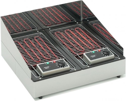 Гриль лавовый Roller Grill 140D Процесс жарки происходит без применения масла. Вулканическая лава равномерно распределяет жар по продукту
