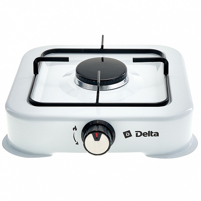 Газовая плита 1-конфорочная DELTA D-2205 белая