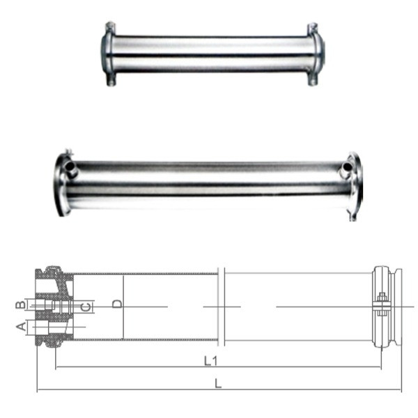 Корпус Raifil SUS 304-8040 (SIDE PORT) из нержавеющей стали 