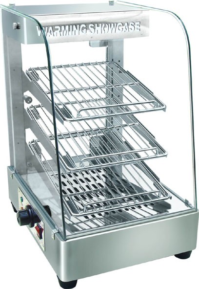Витрина GASTRORAG BV-861E настольная, тепловая, с увлажнением, 3 полки-решетки, нерж.сталь