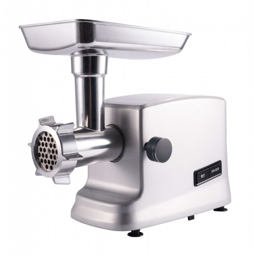 Мясорубка GEMLUX GL-MG1800ADC с реверсом, пиковая мощность 2000 Вт, стандартная мясорубочная система, в комплекте: 1 нож, 2 решетки из нерж.стали (крупная, средняя), насадка для колбасок, материал корпуса - алюминий