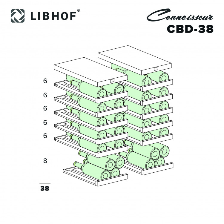 Винный шкаф Libhof CBD-38 встраиваемый