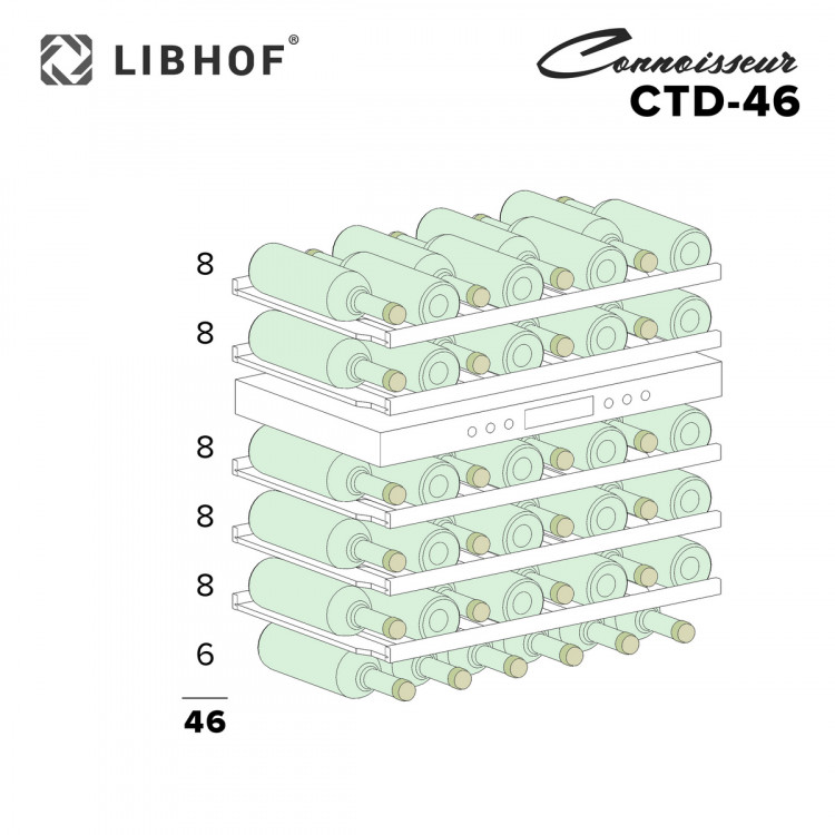 Винный шкаф Libhof CTD-46 встраиваемый