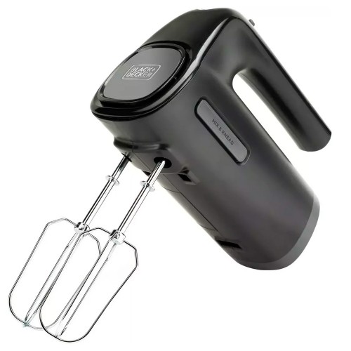 Миксер Black+Decker BXMX300E 5 скоростей/Режим турбо/Венчики для взбивания/Насадки для теста/Мощность 300 Вт