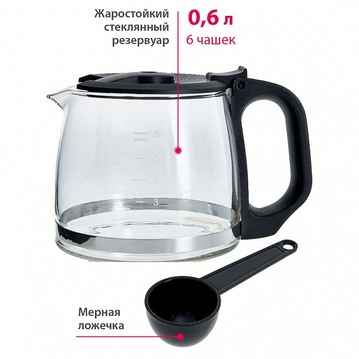 Кофеварка DELTA DL-8153 черная