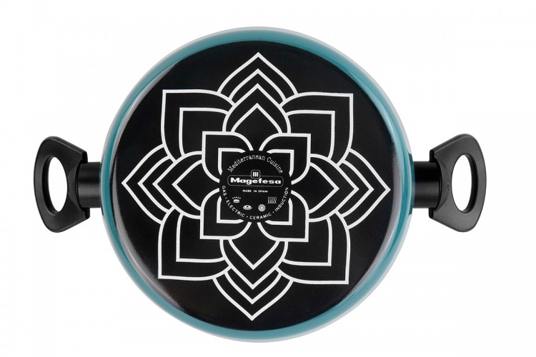 Кастрюля низкая с крышкой Vitrinor Lotus 20