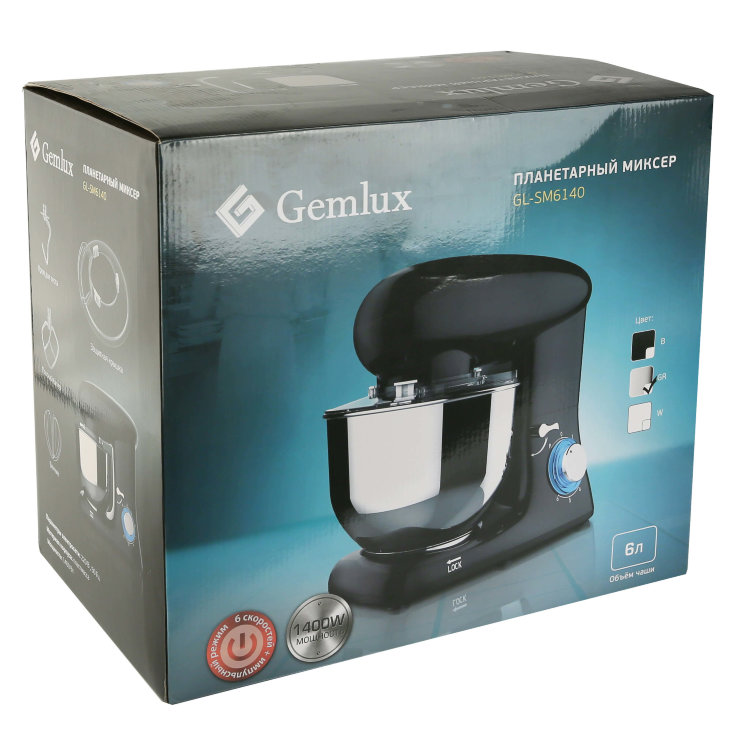 Планетарный миксер GEMLUX GL-SM6140GR
