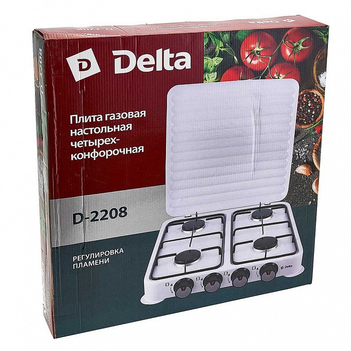 Газовая плита DELTA D-2208 белая