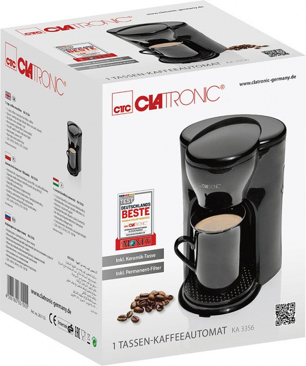 Кофеварка Clatronic KA 3356 schwarz