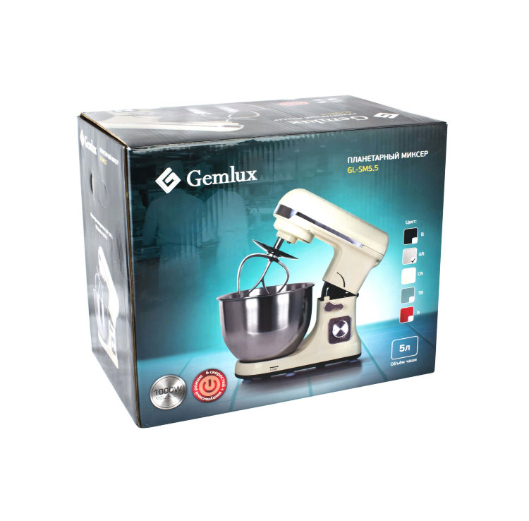 Планетарный миксер GEMLUX GL-SM5.5GR