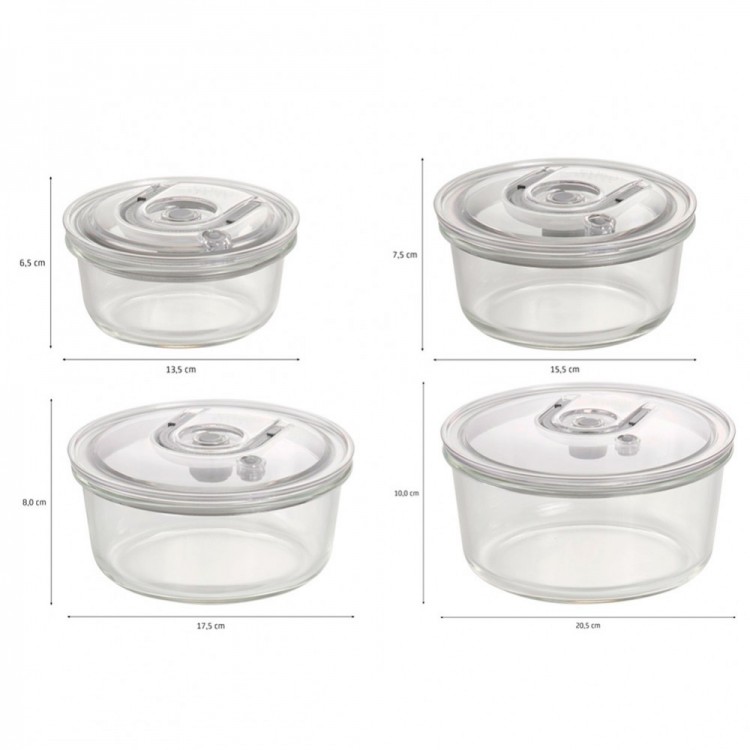 Контейнеры вакуумные CASO VacuBoxx R-set