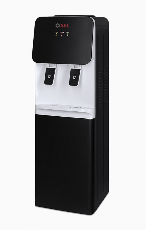 Кулер для воды LD-AEL-85c black электронное охлаждением, шкафчик для хранения, 85 см высота, нажим кружкой