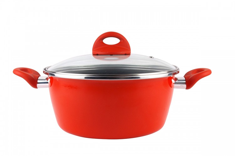 Кастрюля низкая с крышкой Vitrinor Pomodoro 24