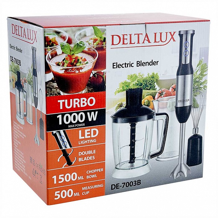 Блендер погружной DELTA LUX DE-7003B