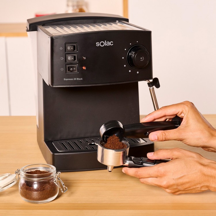 Кофемашина Solac Espresso 20 Bar Black