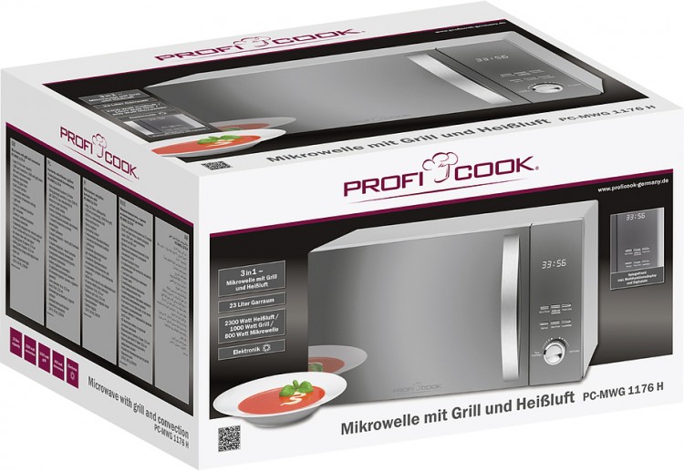 Микроволновая печь Profi Cook PC-MWG 1176 silber