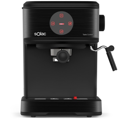 Кофемашина Solac Taste Control Давление 20 бар/Автоматическое отключение/Портафильтр с двумя фильтрами на 1 и 2 чашки