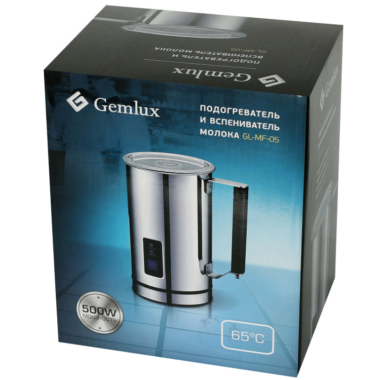 Подогреватель и вспениватель молока GEMLUX GL-MF-05