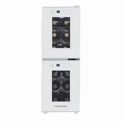 Винный шкаф Cellar Private CP012-2W cсенсорный, 2 режимный, 2 зонный, 12 бутылок