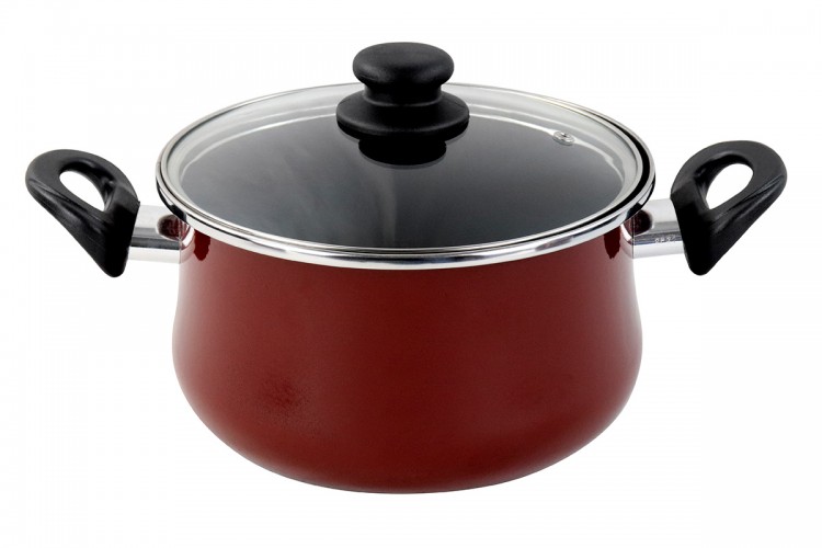 Кастрюля с крышкой Vitrinor Authentique Burgundy 22