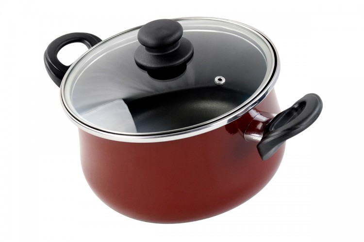 Кастрюля с крышкой Vitrinor Authentique Burgundy 22