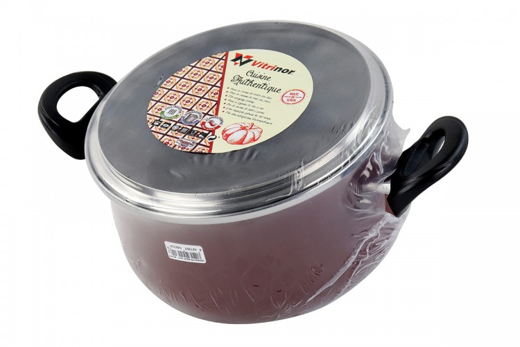 Кастрюля с крышкой Vitrinor Authentique Burgundy 22