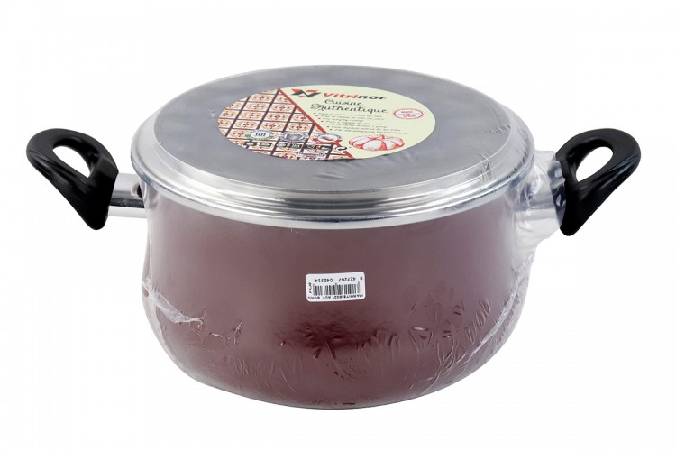 Кастрюля с крышкой Vitrinor Authentique Burgundy 26