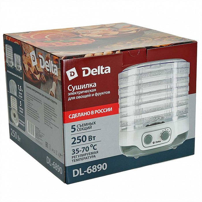 Сушилка для овощей и фруктов DELTA DL-6890