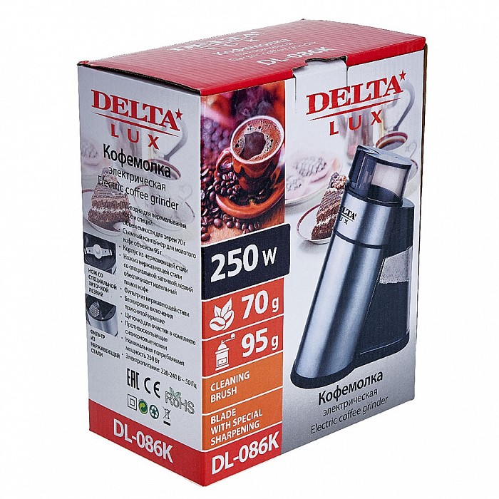 Кофемолка DELTA LUX DL-086К